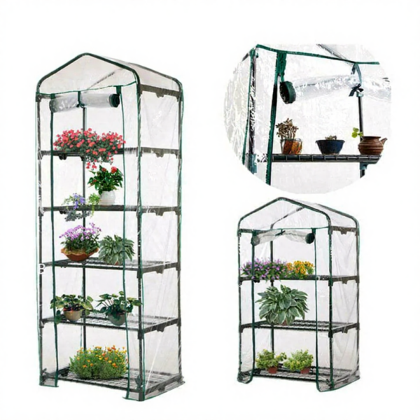 Transparent  Garden Warmer Cover PVC Flower and Plant Insulated Warming Shed Greenhouse Warming Sunroom  Rainproof Cover
