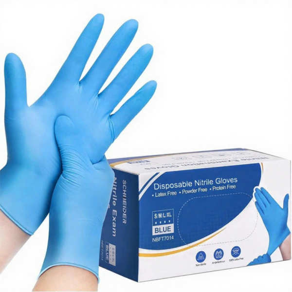 10-100PCS Blue Nitrile Disposable Gloves Latex Free Safety Work Gloves for Cleaning Kitchen Mechanic Auto Protective Glove
