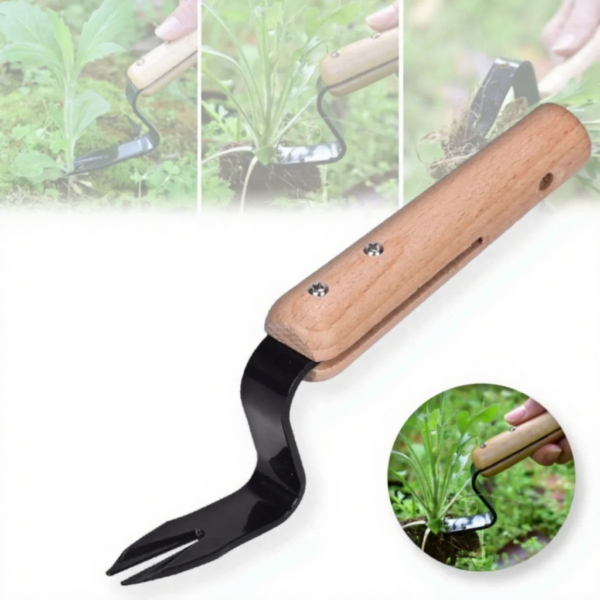 Effortless Weed Removal Tool - T TOVIA Handheld Dandelion Puller & Garden Fork, Durable Metal Construction for Lawn Care