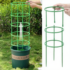 12 Set Plant Support Pile Half Round Climbing Vines Stake Bonsai Fixing Rod Garden Plant Stake Holder Flower Ring Support Rack