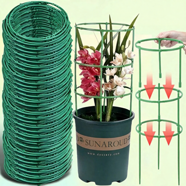 Green Plant Support Pile Frame Greenhouse Arrangement Semicircle Fixed Rod Indoor Flower Plants Vine Climbing Bracket Hock Pen