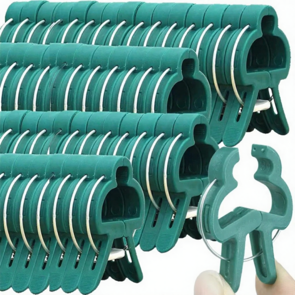 10/100pcs Plant Fixed Clips Reusable Garden Greenhouse Bracket Garden Plants Vine Climbing Clamp Flower Tomato Support Fastener