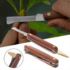 Grafting Tools Foldable Pruning Knife Professional Garden Grafting Cutter Stainless Steel Wooden Handle Grafting Knife