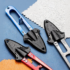 Black Scissors Sheath Sturdy Practical Plastic Scissor Tip Cover Protection Case for Knitting Needlework Crafting Embroidery