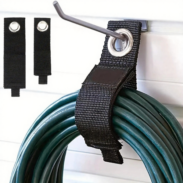 3/4pcs Heavy-Duty Storage Straps Reusable Extension Cord Organizer Cable Ties Hose Storage Accessory Holder Garage Organization