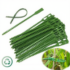 50-1000pcs Adjustable Plastic Plant Cable Ties Reusable Cable Ties for Garden Tree Climbing Support Plant Vine Tomato Stem Clip