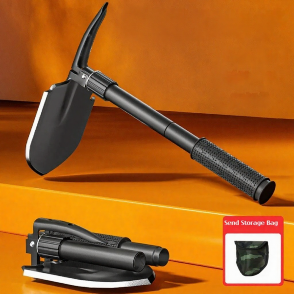1pc Outdoor Small Foldable Camping Shovel, Multifunctional Hiking Entrenching Tool Portable Shovel