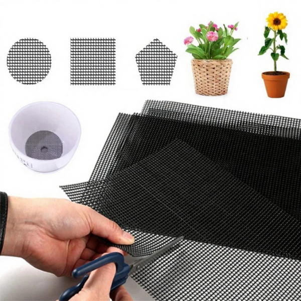 5/10Pcs 20x30cm Flower Pot Hole Mesh Pad Bonsai Bottom Grid Mat Mesh Prevent Soil Loss Drainage Netting Tray Gardening Supplies 5/10Pcs 20x30cm Flower Pot Hole Mesh Pad Bonsai Bottom Grid Mat Mesh Prevent Soil Loss Drainage Netting Tray Gardening Supplies