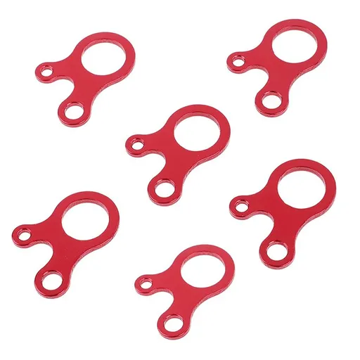 Guyline Cord Adjuster Rope Tensioner Tent Guy Line Paracord Tightener Loop Alien Aluminum Alloy for Camping Hiking (10 Pack)