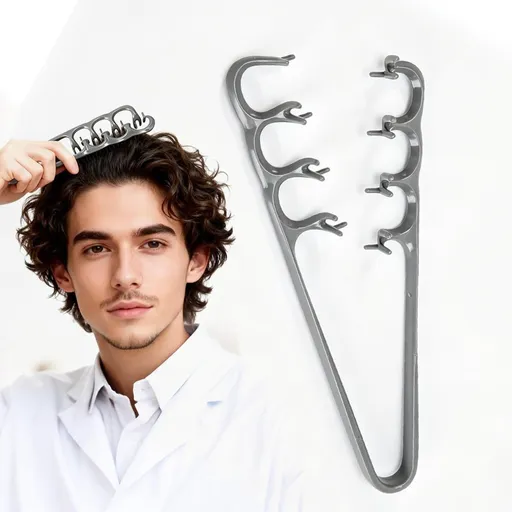Texture Comb Wide-Tooth Hair Styling Comb for Root Lift, Smooth Upgraded Wide-Tooth Design Creates Root Lift and Fluffy Volume for Short Hair,Bangs,and Daily Styling - Gray - Size 23cm