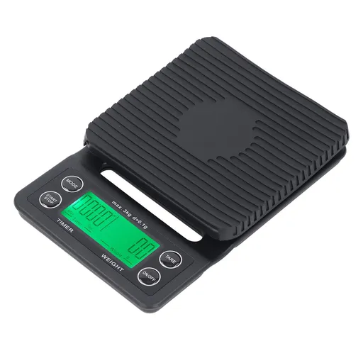 Coffee Scale and Timer 3kg Range 0.1g Accuracy Multi Functional Kitchen Scale for Home Shop Travel
