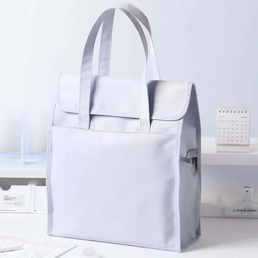1*Bag File Folder Tote Bag with Handle Portable Document Organizer Box for Letter Size File Folder Folding File Case for Home One Size Blue
