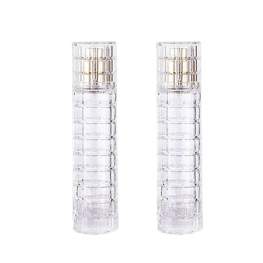 2pcs 30ml Travel Refillable Cosmetic Spray Bottle Empty Mist Pump Container Set - Gold