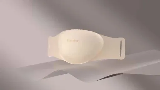 White abdominal massage belt, heat therapy massage, kneading massager, stress relief wellness, digestive health, relaxation tool, Australia market