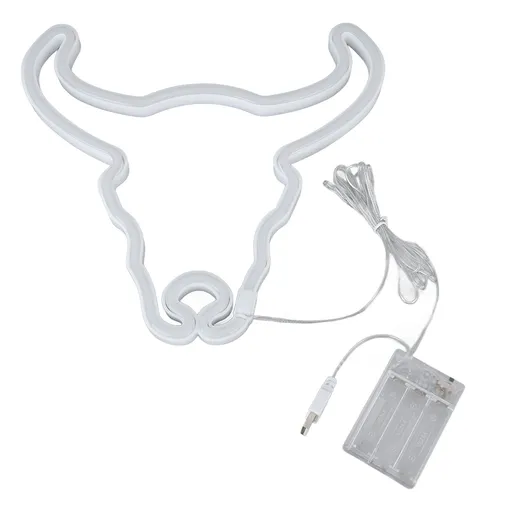 Cow Neon Light Decorative Animal Neon Night Light Hanging LED Neon Sign for Wedding Party Bedroom Bar