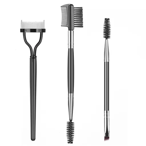 3 Piece Eyebrow Brush and Eyelash Separator Set