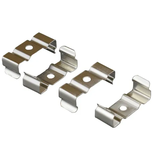 T8 Clips Bracket Hanger for Integrated Tube Light Fixture, Nickel-plated Manganese Steel, Pack of 10
