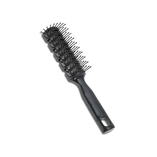 Vented Hair Brush Styling Brush with Ball-Tipped Bristles Vent Brush for Blow Drying Wet Short Curly or Straight Hair Hair Brushes for Men and Women Black