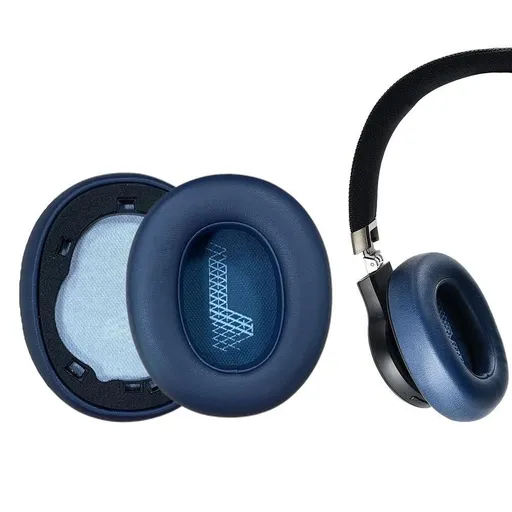 Replacement Ear Pads Cushion Cover Compatible With JBL Live 650BTNC 660NC E65BTNC Duet NC Headphones Blue