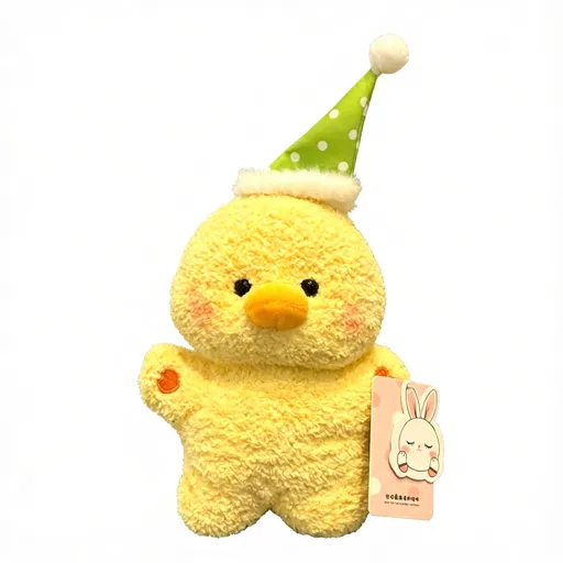 Goodnight Series Plush Toy - Soft Cuddly Animal Doll for Desk Decoration - Soothing Palm-Sized Stuffed Companion - Duck