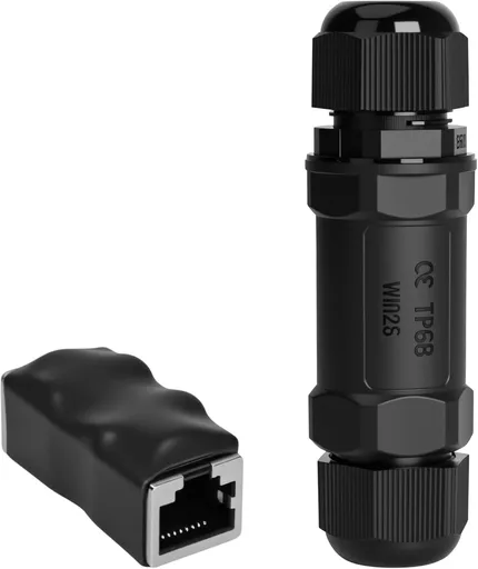Starlink Coupler for Starlink Cable/Cat7/Cat6/Cat5E/Cat5 Network LAN Cable Extender IP68 Waterproof (PoE Supported)