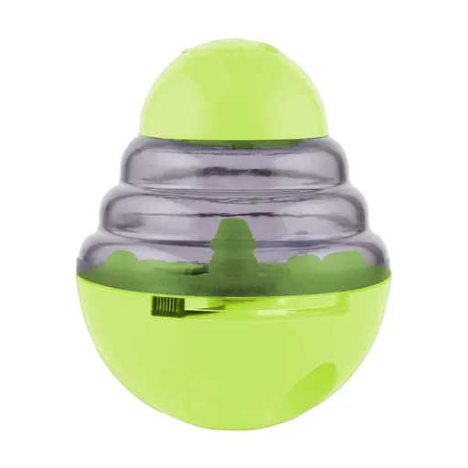 Pet Feeding Roly-Poly Toy, Interactive Dog Dispenser Toys Slow Feeder Puzzle Dog Brain Stimulation Toys Dog Christmas Enrichment Boredom Toys for Puppy Small Medium Large Dogs Grad Green