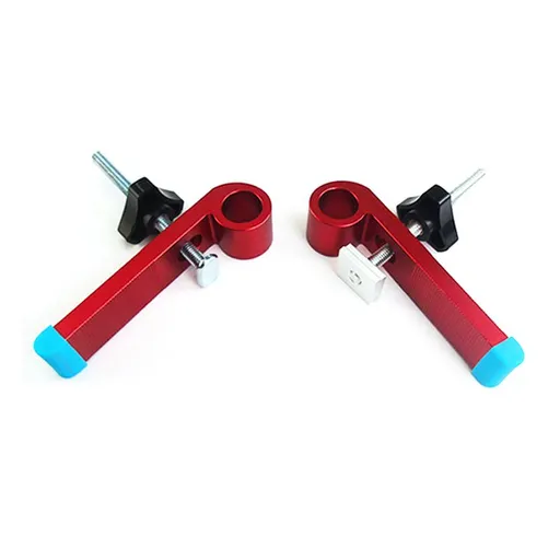 2 Pack T-Track Hold Down Clamps Kit，Woodworking tools Easy to install Adjustable Chute Aluminum Alloy Clamp Tool