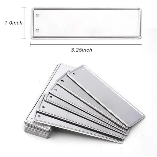 Aluminum Plant Labels Double Sided Metal Labels Tree ID Tag Waterproof iron wire Smile Home