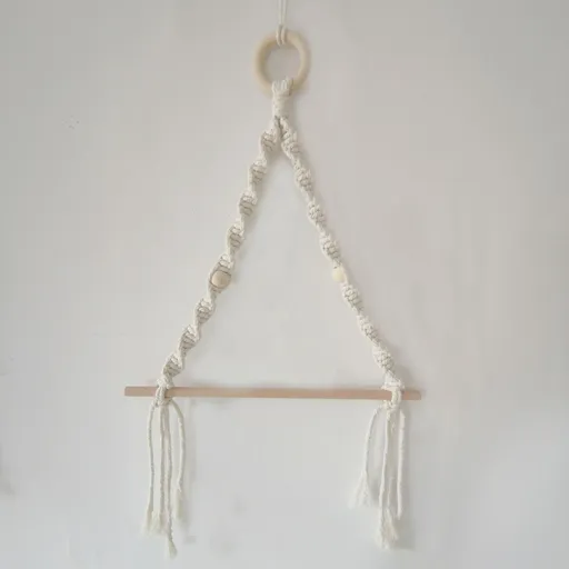 Paper Towel Holder Paper Towel Hanging for Kitchen Bathroom-Handmade Cotton Rope Macrame Toilet Paper Holder Towel Rack