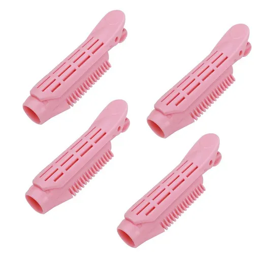 4 Pcs Pink Volumizing Hair Root Clip Natural Fluffy Hair Clip DIY Fluffy Curler Clamps Magic Salon Wave Hair Root Clip
