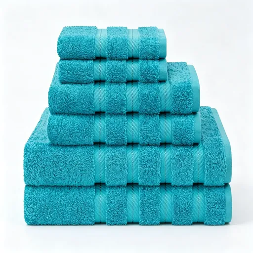 Lake Blue 34x34cm Pure Cotton Towel | Christmas Vivid Household Gift | Soft Square Facial Towel For Bathroom