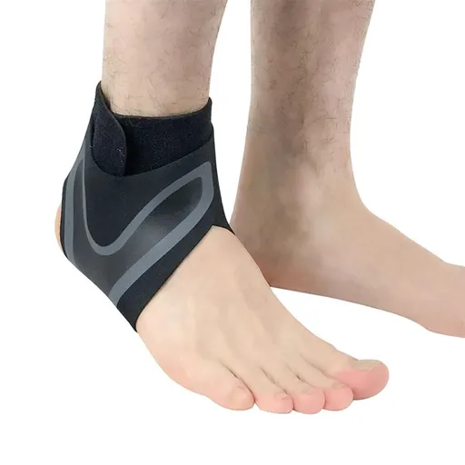 （1Pair） Ankle Support for Women & Men Ankle Compression Sleeve Ankle Wrap Strap Ankle Brace for Sprained Ankle (Grey,M)