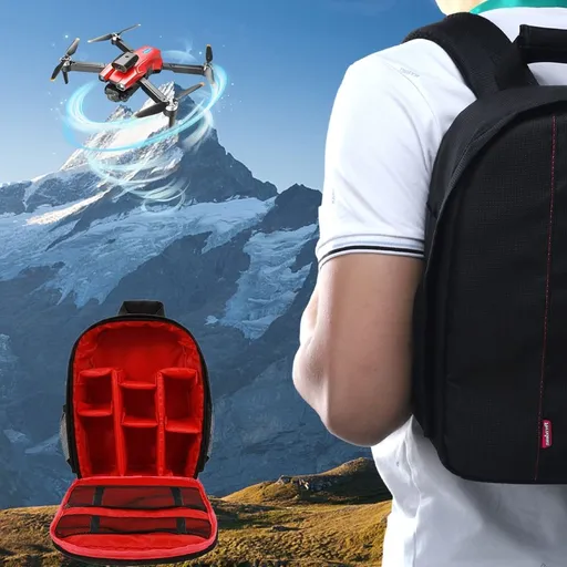 Camera Backpack, Camera Bag for DSLR/SLR/Mirrorless Photography Camera, Camera Case Waterproof Travel Backpack, Inclued Laptop Tablet Compartment, Compatible with Camera and Drone, Red