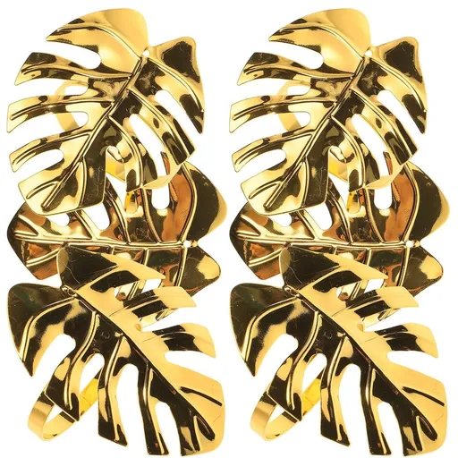 Napkin Holder Buckles Golden Metal 6Pcs