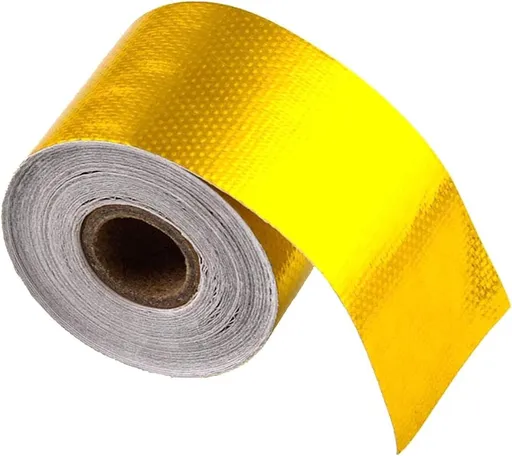 Sporacingrts 2" x32.8' （10M） Gold Adhesive Backed Heat Barrier Tape,Glass Fiber Heat Shielding Reflective Tape Packaging Roll Compatible with Car Intake Pipe, Engine Compartment
