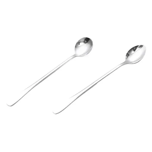 Zimoo Stainless Steel Spoon Long Handle Office Kitchen Round spoon