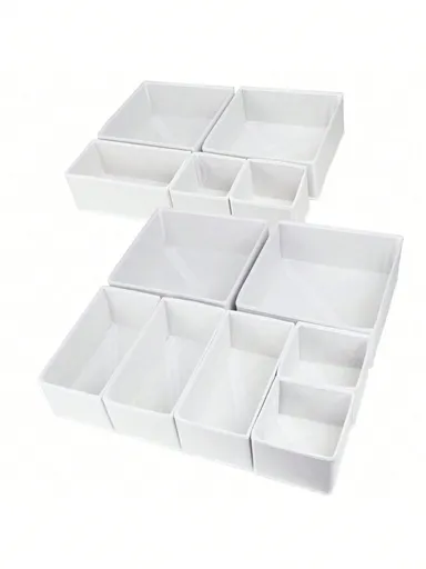 6 Packs Foldable Cloth Storage Box Closet Dresser Drawer Organizer Fabric Baskets Bins Containers Divider For Clothes Underwear Bras Socks Lingerie