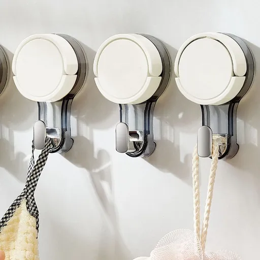 Heavy Duty Suction Cup Hooks For Shower, Reusable Vacuum Hooks For Bathroom, Kitchen, Restroom Organization