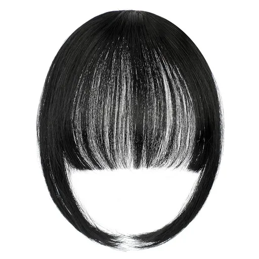 Clip in Bangs Real Human Hair Fake Bangs Clip in Hair Extensions Clip on Bangs for Women Wispy Fringe Bangs Natural Hair Pieces for Daily Wear (Dark Brown)