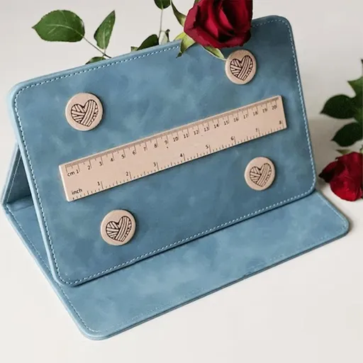 Knitting Tool , Knitting Chart Holder, Cross Stitch Pattern Holder, Knitting Chart Keeper, Crochet Pattern Holder Knitting (Blue)