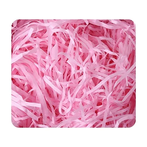 Basket Grass, Crinkle Cut Tissue Paper for Gift Box Wrapping Packing Filling, Recyclable DIY Craft Basket Shred Confetti Raffia Paper Filler Party Decoration, Pink, 200g 7.05oz