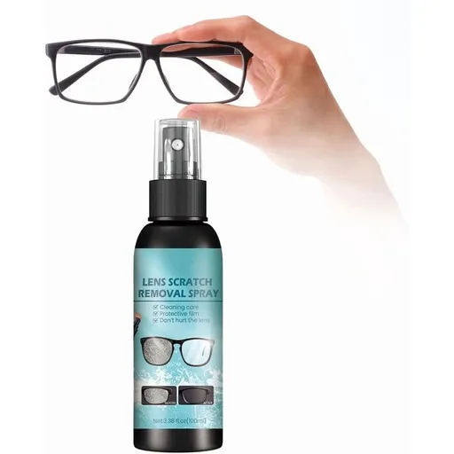 Eyeglass Scratch Remover Spray, Lens Scratch Repair & Cleaner Kit, Glasses Scratch Remover for Lenses, Sunglasses Scratch Repair for Anti-Reflective & Prescription Lenses