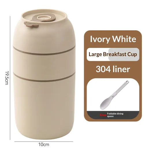 30oz Adults Vacuum Insulated Wide Mouth Soup Food Thermos Hot Food Jar with Keep Thermal Portable 2 Tier Stackable Bento Hot Food Containers Lunch Boxes