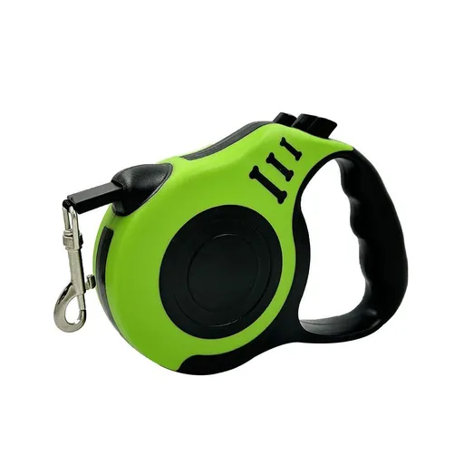 Green 3m Premium Retractable Dog Leash | Halloween Fresh Natural Gift | Upgraded Automatic Extendable Pet Leash Blister Card Pack