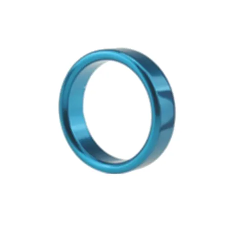 House Of Dasein Metal Cock Ring Aluminium Alloy Male Three Sizes - Blue - 45Mm