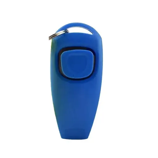Dog Whistle and Clicker Set for Training Stop Barking Obedience Tool Combo - Light Blue