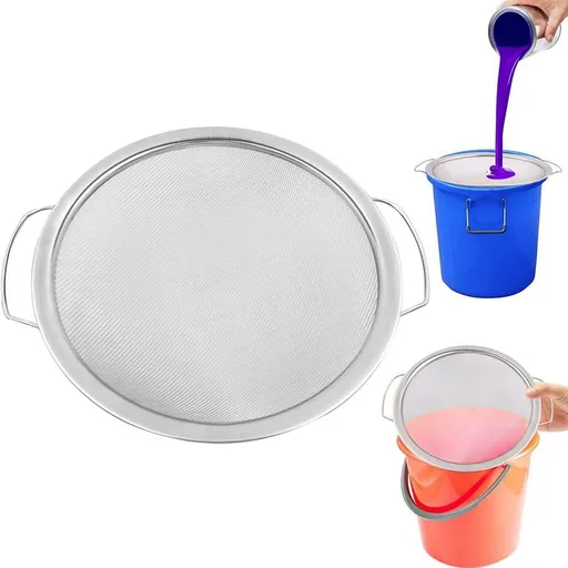 60 Mesh 304 Stainless Steel Fine Mesh Paint Strainer for 5 Gallon Bucket, Paint Bucket Filter Impurities, Reusable