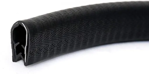 U-Shape Edge Trim, 10 Feet Weather Stripping Car Door Edge Protector, Flexible Push-On Rubber Guard for 1/4" Sharp Metal Edges