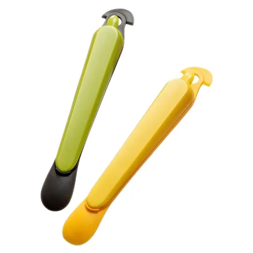 Orange Peeler - Citrus Peeler - Fruit Peeler - Kitchen Tool - Grapefruit Opener - Peel Remover - Plastic Peeling Knife - Kitchen Accessories - Citrus Fruit Tool - Handy Kitchen Utensils - Fruit Preparation - Mandarin Peeler - Yellow and Green - 2 Pie