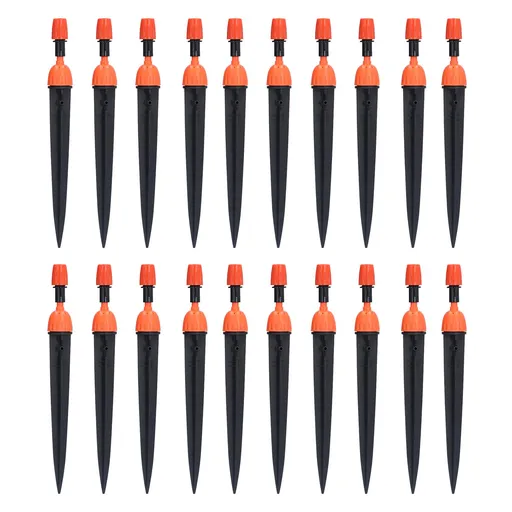 20 Set Multifunctional Spray Dripper Adjustable Irrigation Atomizing Sprinklers Drip Irrigation SystemOrange